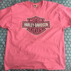 Pink Harley Davidson Tee